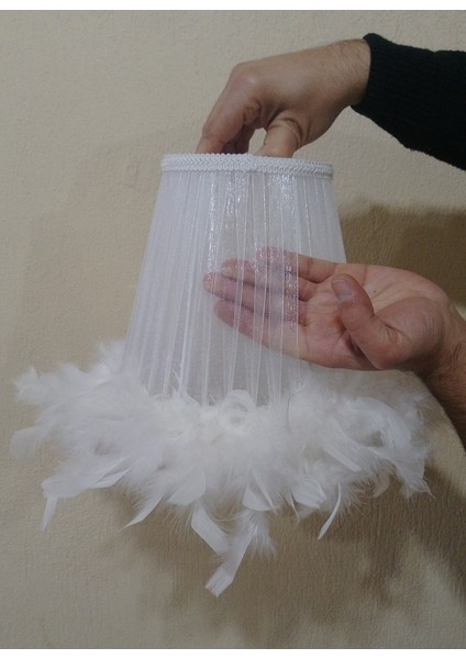 Beyaz Organze Masal Avize M-316 Yatak Odası Çocuk Odası Genç ve Bebek Odası Avize Aydınlatma Sarkıt fırsatları