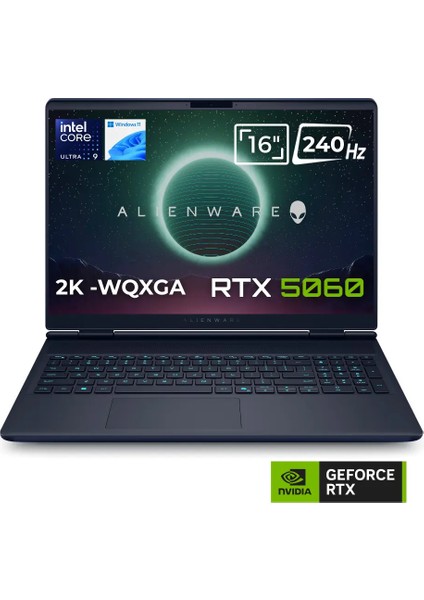 Alienware 16X Aurora AC16251 Ultra 9 275HX 16GB 2tb SSD 8gb RTX5060 115W 16 Wqxga 240Hz Windows 11