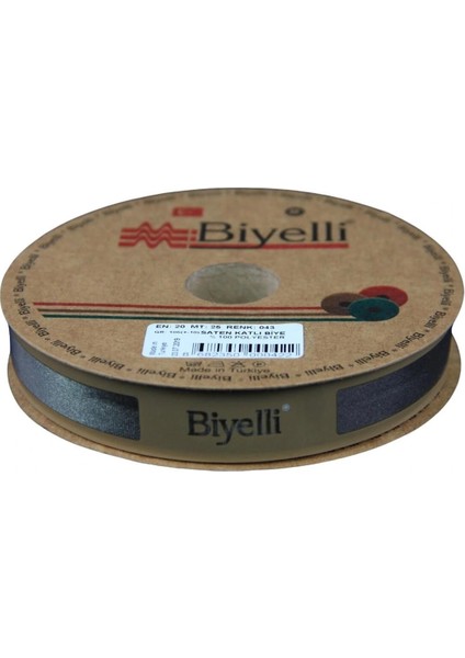Saten Katlı 043 Haki 2 cm 25 Metre Polyester