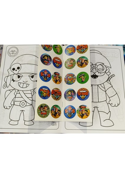 4 Adet Stickerli Boyama Kitabı (Brawlstars,minecraft,roblox,copybara Figürlü) fiyatları