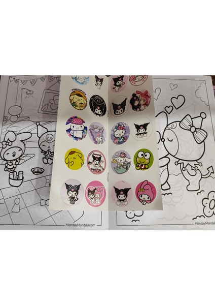 4 Adet Stickerli Boyama Kitabı (Arabalar,minnie,kuromi,toca Boca Life Figürlü fırsatları