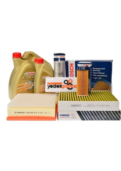 Bmw F30 Kasa 318D Periyodik Bakım Seti Castrol Yağ 5-Litre 5W30 Ll