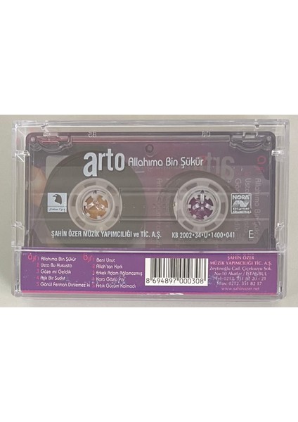 Arto Allahıma Bin Şükür Kaset (Orijinal Dönem Baskı Kaset) fiyatları