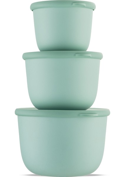 Lora 3'lü Saklama Kabı Haki