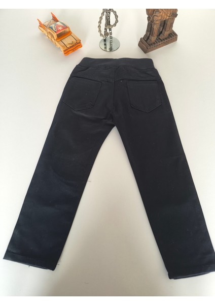 Çocuk Kanvas Okul Pantolonu Siyah Lacivert Bej