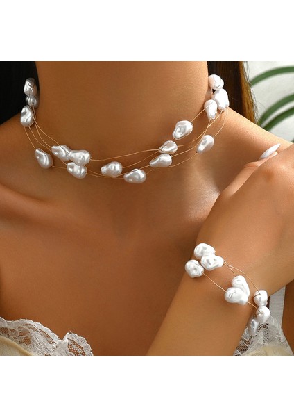 YUANYING-5426 Altın Inci Takı Seti (Yurt Dışından) fiyatları