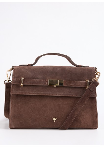 Deri Kahve Kadın Omuz Çantası Avy-Antonıa