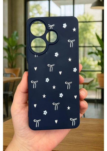 Xiaomi Redmi 13 4g Mini Fiyonk Desenli Silikon Darbe Emici Klasik Korumalı Rubber Kılıf fiyatları