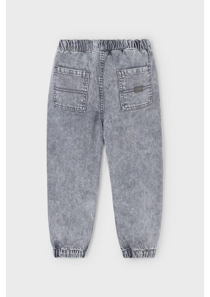 Erkek Çocuk 4-9 Yaş Denim Jogger Pantolon Gri fırsatları