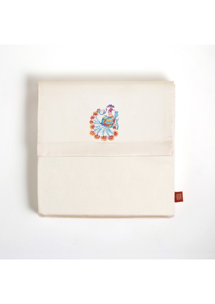 Sansad 200 Tc Püsküllü El Işi Nakışlı Pamuk Nevresim Takımı 200X220 cm Mavi modelleri