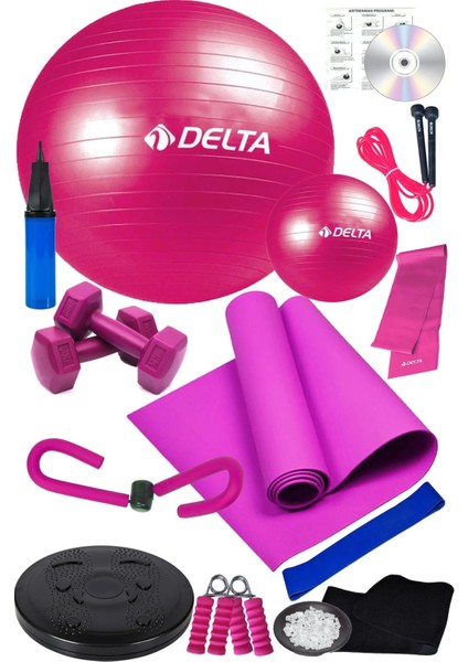 15 Li Pilates Seti Pilates Minderi Topu Twister Disk Aerobik Band Termal Kemer Kelebek fiyatları