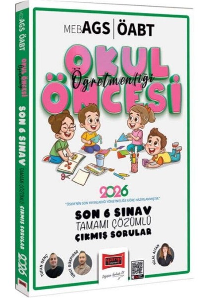 Yargı Yayınları 2026 Meb Ags Öabt Okul Öncesi Öğretmenliği Son 6 Sınav Çıkmış Sorular