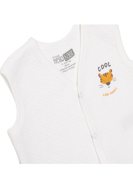 Erkek Bebek Kapitone Yelek Kapitone Örme V Yaka Atlet Kol modelleri