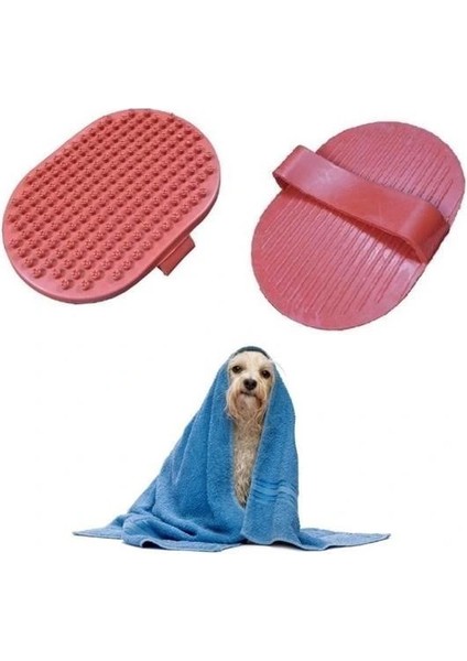 Ergonomik Masajlı Evcil Hayvan Kedi Köpek Yıkama Fırçası Aparatı