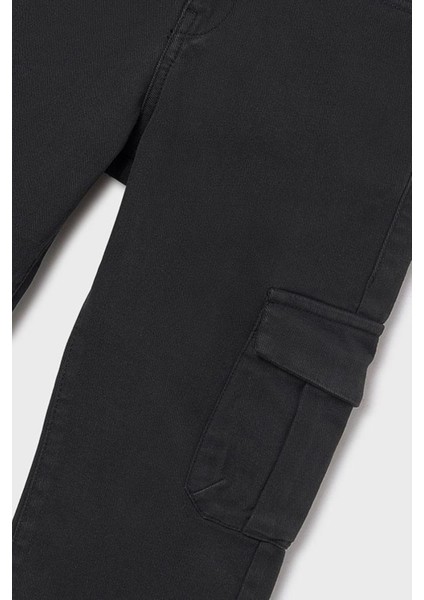 8-18 Yaş Kargo Cep Jogger Pantolon Siyah modelleri
