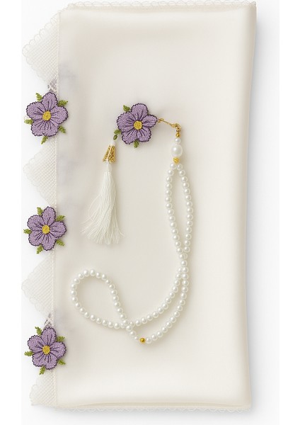 🌹 Zarif Nakış İşlemeli Seccade fiyatları