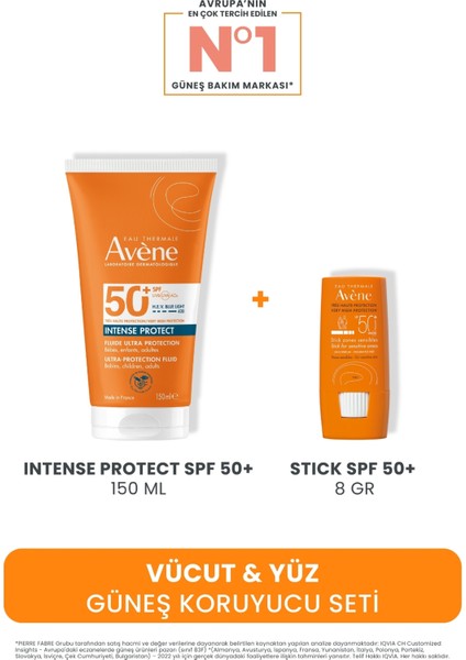 Vücut & Yüz Güneş Koruyucu Seti (Intense Protect Spf 50+ 150 ml + Stick Spf 50+ 8 Gr)
