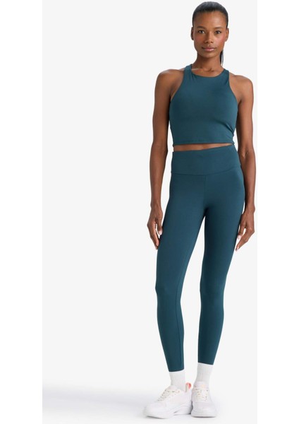 Bisiklet Yaka Pedli İç Göstermez Esnek Kumaş Uzun Sporcu Sütyeni F4944AX25AU fiyatları