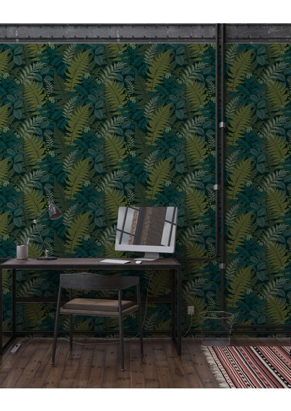 Botanik Desenli Lüks Duvar Kağıdı Isı Yalıtım ve Ses Yaltımlı indirimleri