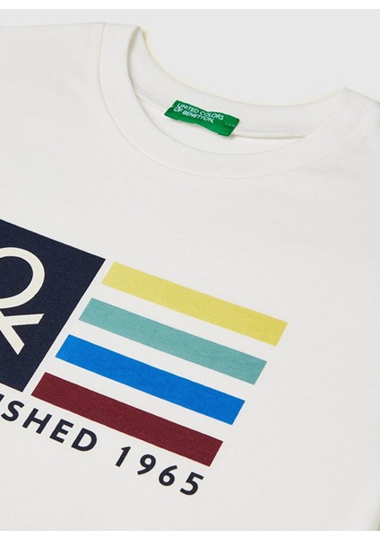 Baskılı Ekru Erkek Çocuk T-Shirt 3I1XC10Q4 fiyatları