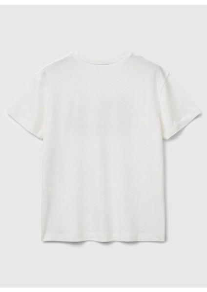 Baskılı Ekru Erkek Çocuk T-Shirt 3I1XC10Q4 modelleri