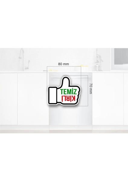 Temiz Kirli Bulaşık Makinesi Mıknatısı El Figürlü fırsatları