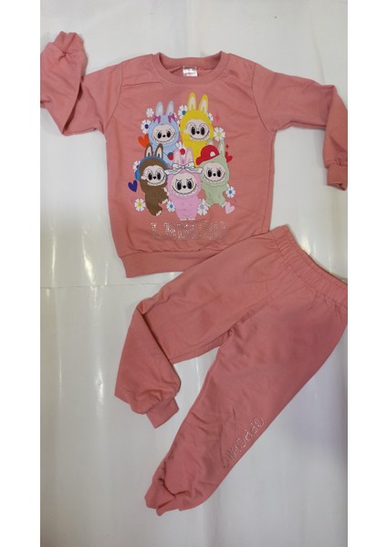 Mevsimlik 2 Iplik Kumaştan Kız Çocuk Takımı