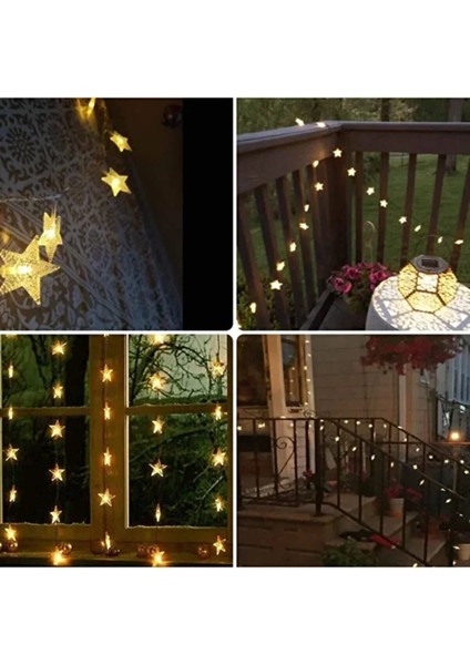 Dekoratif Yıldız Güneş Enerjili Solar Yıldız LED Işık 8 Fonksiyonlu 7 Metre Günışığı Su Geçirmez fiyatları