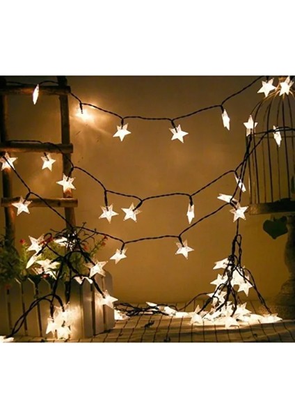 Dekoratif Yıldız Güneş Enerjili Solar Yıldız LED Işık 8 Fonksiyonlu 7 Metre Günışığı Su Geçirmez modelleri