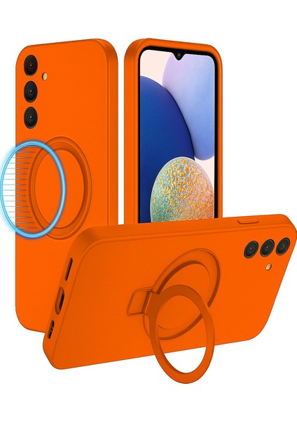 Samsung Galaxy A26 Uyumlu Içi Kadife Stand Olabilen Halka Yüzüklü Kılıf