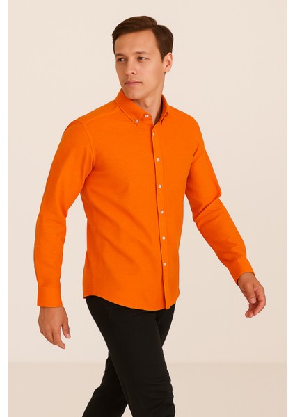 Erkek Regular Fit %100 Keten Uzun Kollu Gömlek indirimleri