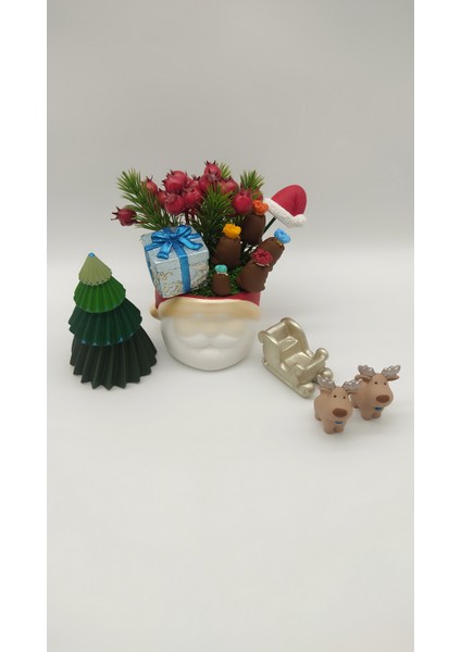 Yılbaşı Temalı Noel Baba Saksı modelleri
