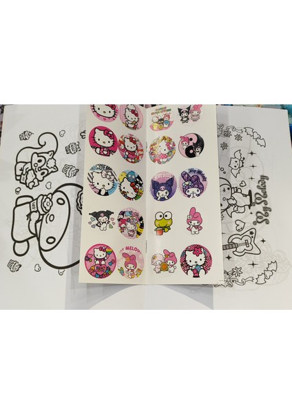 4 Adet Stickerli Boyama Kitabı (Hello Kitty,barbie,minnie,unicorn Figürlü fiyatları