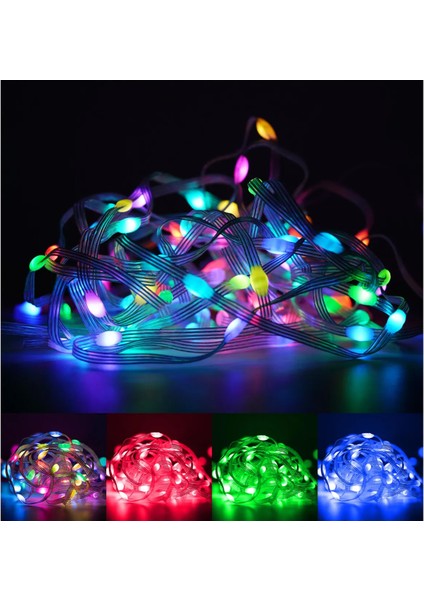 Su Geçirmez LED Şerit Işık Rgb Çok Renkli Sese Müziğe Duyarlı Kumandalı LED Aydınlatma modelleri