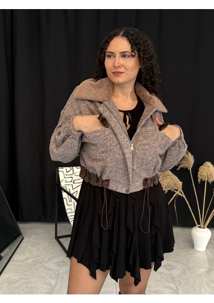 Tasarım Kaşe Bomber Ceket fırsatları