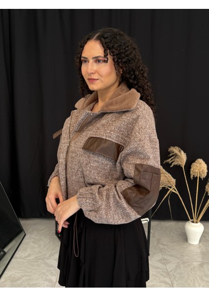 Tasarım Kaşe Bomber Ceket