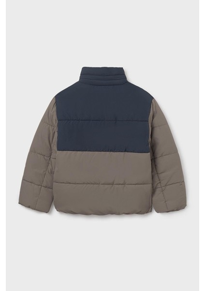 Erkek Çocuk 8-18 Yaş Desenli Şişme Mont Haki modelleri