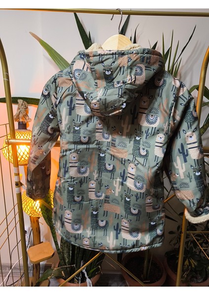 Kız Erkek Çocuk Unisex Mont Kışlık Spor Içi Mifyonlu Kapüşonlu &kaban & Parka