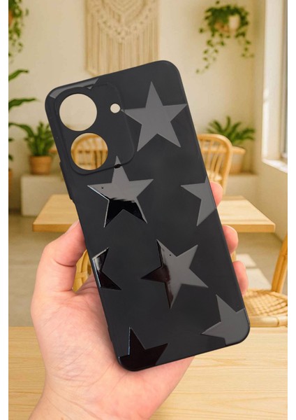 Redmi 13C-STAR Lansman Kamera Korumalı Yumuşak Silikon Rubber Kılıf