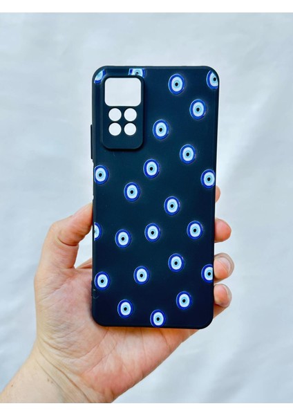 Redmi Note 11PRO/NOTE 12PRO4G Nazar Boncuk Desenli Darbe Emici Klasik Korumalı Rubber Kılıf fiyatları