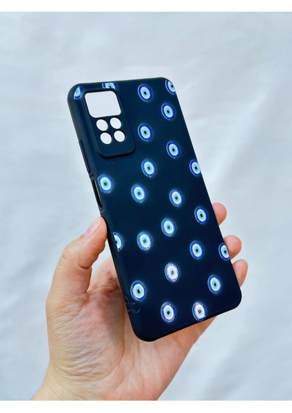 Redmi Note 11PRO/NOTE 12PRO4G Nazar Boncuk Desenli Darbe Emici Klasik Korumalı Rubber Kılıf modelleri