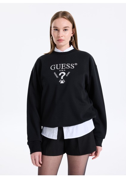 Gömlek Yaka Krem Kadın Sweatshırt Roberta Kadın Aktif Sweatshirt modelleri