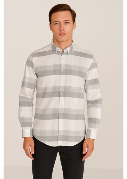 Erkek Kareli Cepsiz Çizgili Gömlek fiyatları