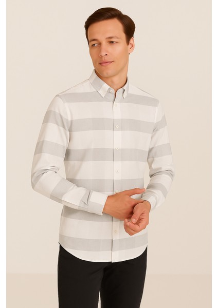 Erkek Kareli Cepsiz Çizgili Gömlek indirimleri