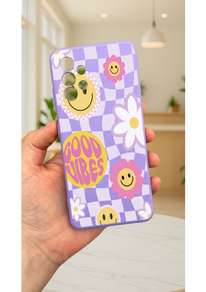 Samsung Galaxy A32 -Good Vibes Silikon Darbe Emici Klasik Korumalı Rubber Kılıf