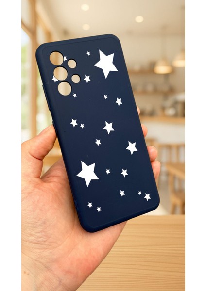 Samsung Galaxy A32-YILDIZ Desenli Silikon Darbe Emici Klasik Korumalı Rubber Kılıf modelleri