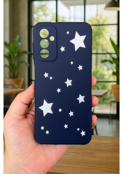 Samsung Galaxy M13 Uyumlu Mini Yıldız Desenli Silikon Darbe Emici Klasik Korumalı Rubber Kılıf fiyatları