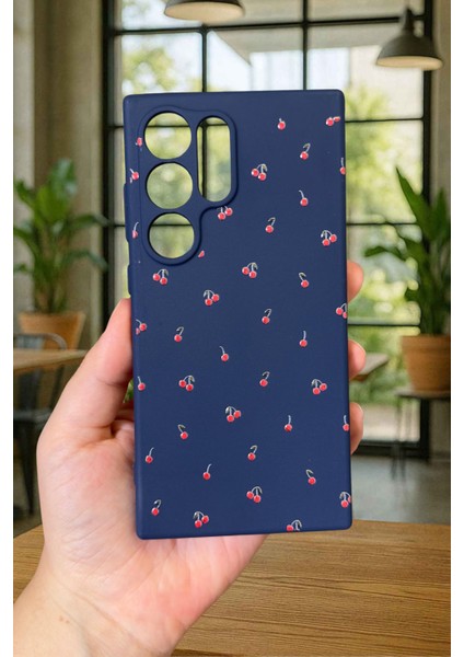 Samsung Galaxy S24 Ultra- Mini Kiraz Desenli Silikon Darbe Emici Klasik Korumalı Rubber Kılıf fiyatları