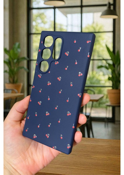 Samsung Galaxy S24 Ultra- Mini Kiraz Desenli Silikon Darbe Emici Klasik Korumalı Rubber Kılıf fırsatları