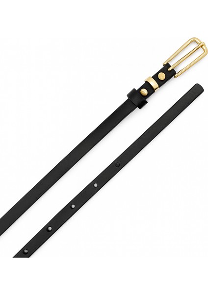 Klasik Gold Tokalı Günlük Kadın Siyah Ince Kemer – Elbise Kemeri, Gömlek Kemeri, Pantolon Kemeri fiyatları